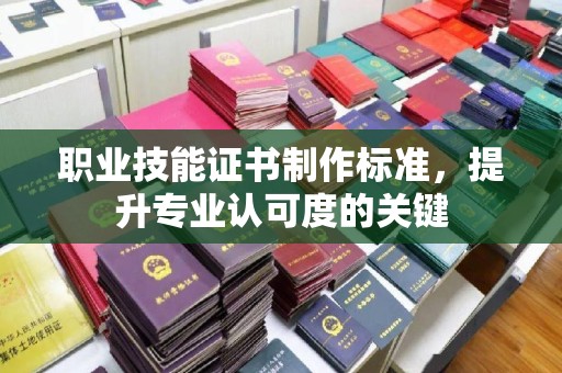 枣庄职业技能证书制作标准，提升专业认可度的关键