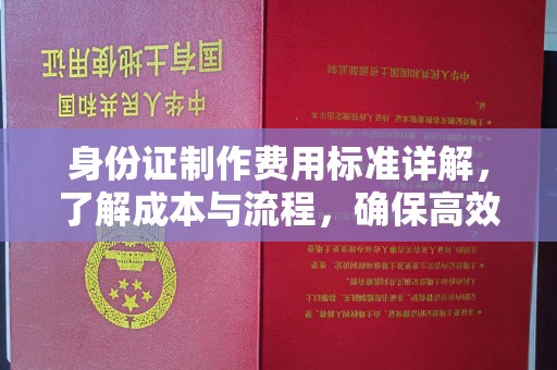 枣庄身份证制作费用标准详解，了解成本与流程，确保高效办理