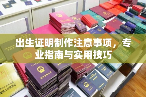 枣庄出生证明制作注意事项，专业指南与实用技巧