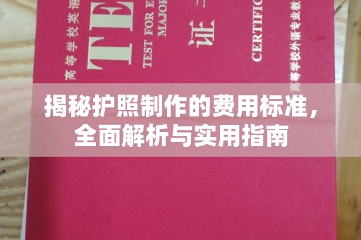 枣庄揭秘护照制作的费用标准，全面解析与实用指南