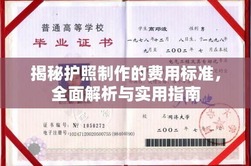 枣庄揭秘护照制作的费用标准，全面解析与实用指南