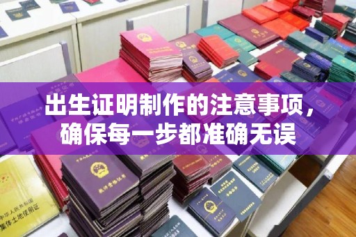 枣庄出生证明制作的注意事项，确保每一步都准确无误