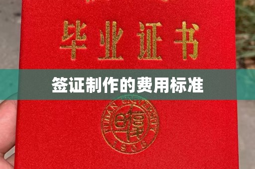枣庄签证制作的费用标准