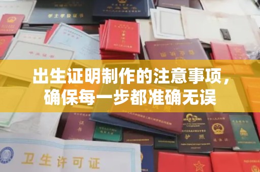 枣庄出生证明制作的注意事项，确保每一步都准确无误